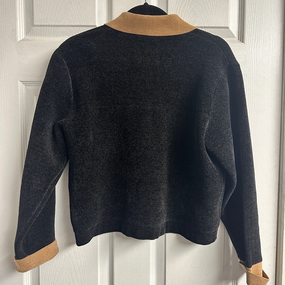 Marcello Velour Knit Cropped Coatigan - Picture 3 of 4